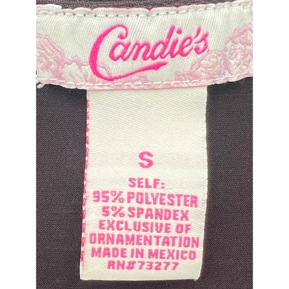 Candie's Burgundy Tank Top Size Small - Picture 4 of 5